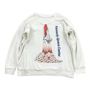 VTG Kennedy Space Center Young Astronauts Crewneck Pullover Sweatshirt XL White